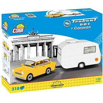 Obrázok Cobi TRABANT 601 s karavanem 1:35, 218 kostek