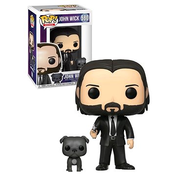 Obrázok Funko POP Movies: John Wick – John in Black Suit w/Dog (889698472388)