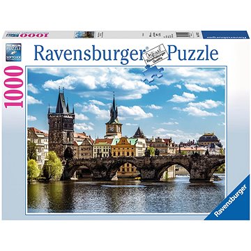 Obrázok Puzzle RAVENSBURGER 19742 Pohled na Karlův most, Praha 1000 dílků