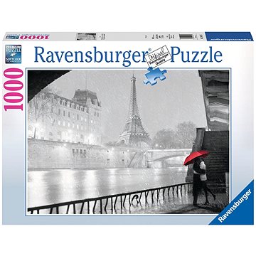 Obrázok Puzzle RAVENSBURGER 1000 dílků - Zamilovaný pár v Paříži