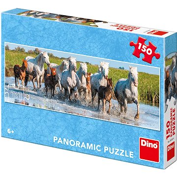 Obrázok DINO Panoramatické puzzle Camargští koně 150 dílků