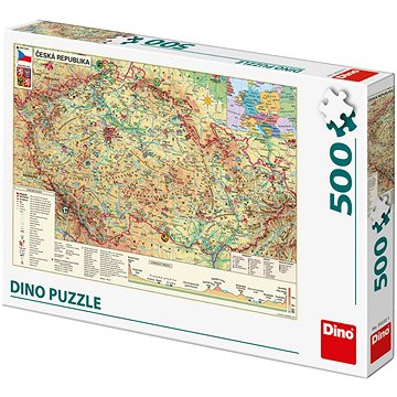 Obrázok DINO Puzzle Mapa České republiky 500 dílků