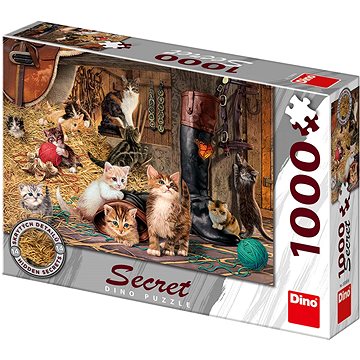 Obrázok DINO Puzzle Secret Collection: Kočky 1000 dílků