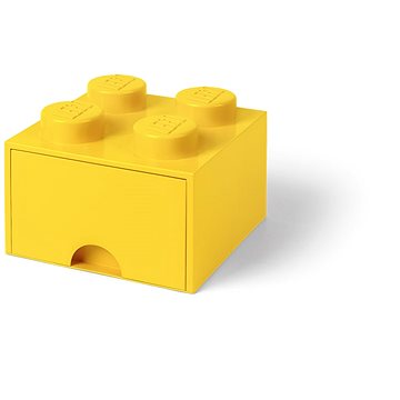 Obrázok LEGO úložný box 4 s šuplíkem - žlutá (5711938029432)