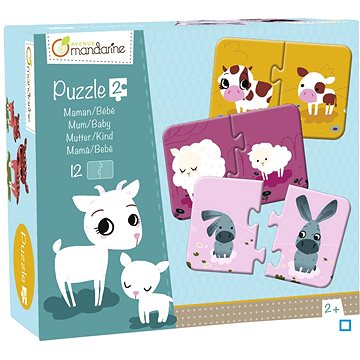 Obrázok AVENUE MANDARINE Duo puzzle Mamička a mláďa 12 ks