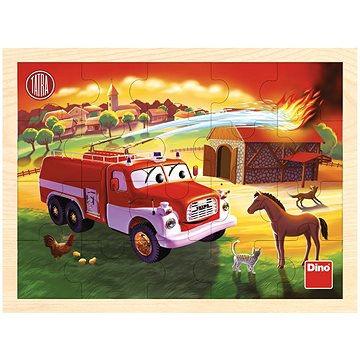 Obrázok DINO Tatra hasiči 20D dřev. Puzzle