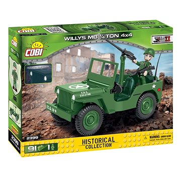 Obrázok Cobi 2399 II WW Willys MB 1/4 t 4x4, 91 kostek