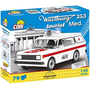 Obrázok Stavebnica COBI 24559 Youngtimer Wartburg 353 Sanitka, 1:35, 79 k