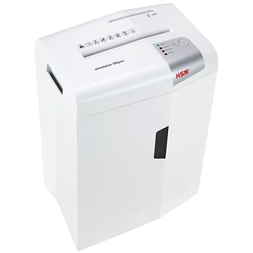 Obrázok Skartovač HSM Shredstar X6pro White, DIN P-5, 2x15mm, 6 listů, 20l, CD+DVD, Credit Card, Sponky 1046111