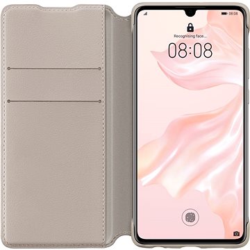 Obrázok Huawei Original Wallet Puzdro Khaki na P30 (51992858)