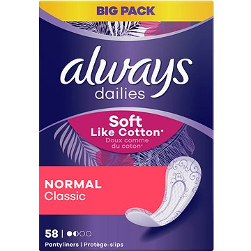 Obrázok ALWAYS Soft Like Cotton Normal intímky 58ks (4015400567585)