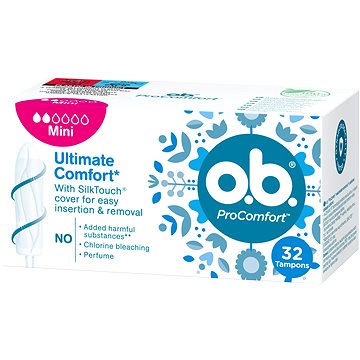 Obrázok O.B. ProComfort Mini Tampons 32 ks (3574661371290)