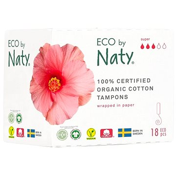 Obrázok NATY NATURE Tampóny Super 18 ks