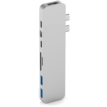 Obrázok HyperDrive PRO USB-C Hub pro MacBook Pro – Strieborný (HY-GN28D-SILVER)