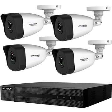 Obrázok Hikvision HIKVISION HiWatch HWK-N4142BH-MH, KIT, 2MP, rekordér + 4 kamery, 4 ch, 1TB HDD