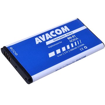 Obrázok Avacom batéria pre Nokia X Android Li-Ion, 3.7V, GSNO-BN01-S1500, 1500mAh, 5.6Wh, BN-01