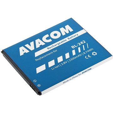 Obrázok AVACOM pre Lenovo A6000 Li-Ion 3.8V 2300mAh (náhrada BL242) (GSLE-BL242-2300)