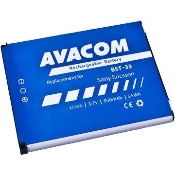 Obrázok AVACOM pre Sony Ericsson K550i, K800, W900i Li-Ion 3.7V 950mAh (náhrada BST-33) (GSSE-W900-S950A)