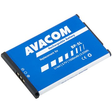 Obrázok Baterie AVACOM GSNO-BP5L-S1500 do mobilu Nokia 9500, E61 Li-Ion 3,7V 1500mAh (náhrada BP-5L) (GSNO-BP5L-S1500)