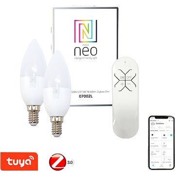 Obrázok Immax Immax NEO - 2xLED Stmievateľná žiarovka E14/5W/230V + ovládač ZigBee IM0121