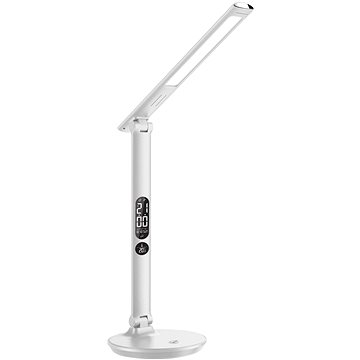 Obrázok Stolová LED lampa - 9W / 350lm / LCD displej IMMAX CORBIE WHITE 08962L