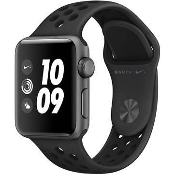 Obrázok Apple Watch Nike+ Series 3 GPS 38mm pouzdro z vesmírně šedého hliníku - antracitový/černý sportovní řemínek Nike (MTF12CN/A)