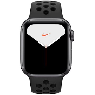 Obrázok Apple Watch Nike Series 5 GPS 40mm pouzdro z vesmírně šedého hliníku - antracitový/černý sportovní řemínek Nike SK (MX3T2VR/A)