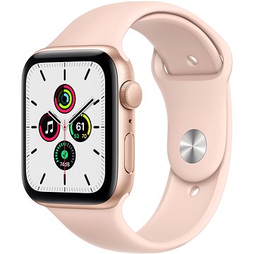 Obrázok Apple Watch SE 40 mm Zlatý hliník s pieskovo ružovým športovým remienkom (MYDN2HC/A)