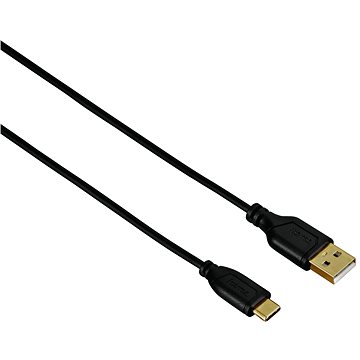 Obrázok Hama Flexi-Slim USB-C 0.75m čierny (135784)