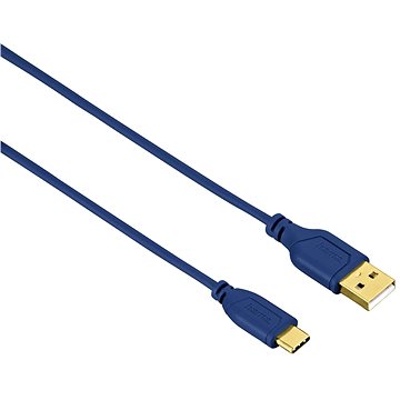 Obrázok Hama Flexi-Slim USB-C 0.75m modrý (135785)