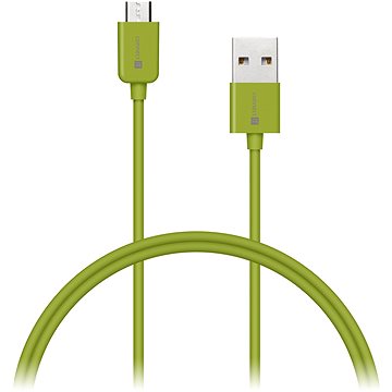 Obrázok CONNECT IT Wirez COLORZ kábel micro USB - USB, 1m, zelený (SKITCI571)