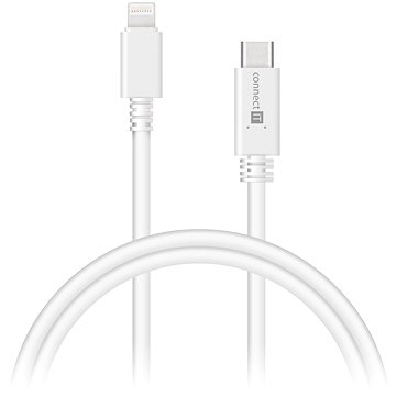 Obrázok CONNECT IT Wirez USB-C - Lightning, 1m bílý (CCA-4060-WH)