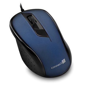 Obrázok CONNECT IT Optical USB mouse modrá (CMO-1200-BL)