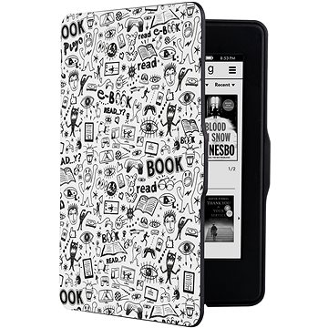 Obrázok CONNECT IT CEB-1031-WH pro Amazon Kindle Paperwhite 1/2/3, Doodle White