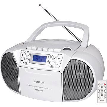 Obrázok SENCOR SPT 3907 W CD PLAYER/FM/BT/TAPE