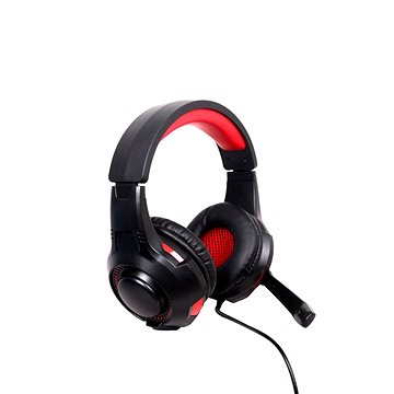 Obrázok Sluchátka s mik Gembird GHS-U-5.1-01, gaming, 5.1 surround, černo-červená, USB