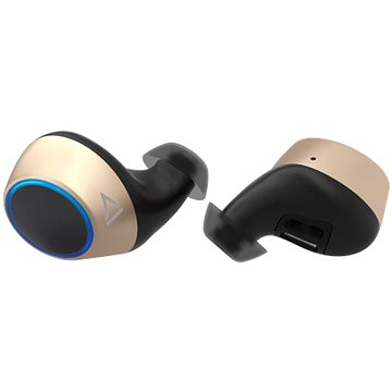 Obrázok CREATIVE OUTLIER GOLD, BLUETOOTH SLUCHADLA DO USI V NABIJACEJ KAZETE, TECHNOLOGIA SUPER X-FI