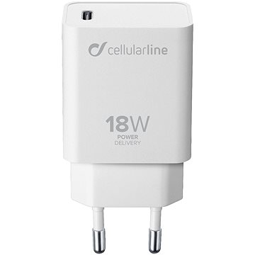 Obrázok CellularLine USB-C PD, 18W (ACHIPHUSBCPD18WW) biela