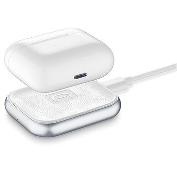 Obrázok Bezdrátová nabíječka Cellularline Power Base pro sluchátka Apple Airpods/Airpods Pro, bílá