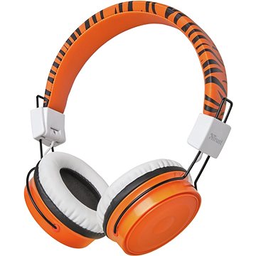 Obrázok Trust Comi Bluetooth Wireless Kids Headphones oranžové (23583)