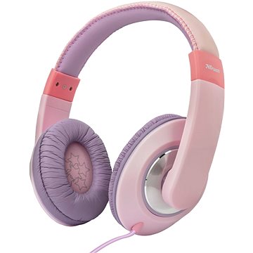 Obrázok Trust Sonin Kids Headphones ružové (23609)