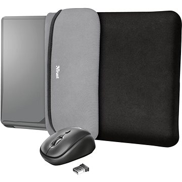 Obrázok TRUST YVO MOUSE & SLEEVE F/15.6 – BLACK (23449)