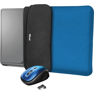 Obrázok TRUST YVO MOUSE & SLEEVE F/15.6 – BLUE (23452)