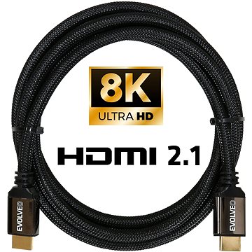 Obrázok EVOLVEO XXtremeCord HDMI 2.1 High Speed 8K propojovací 1m (XXTR1M2.1)