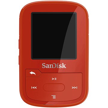 Obrázok SanDisk Sansa Clip Sports Plus 16GB červený (SDMX28-016G-G46R)