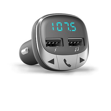 Obrázok ENERGY Car Transmitter FM Bluetooth, 2x USB, microSD, 7-segmentový LED displej, Hands-Free