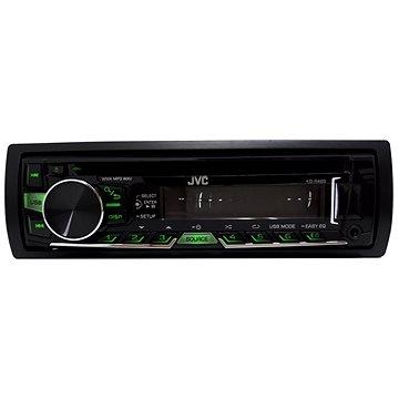 Obrázok JVC autorádio s CD, MP3, USB,zeleně nebo červeně podsvícená tlačítka, připoj pro Bluetooth adaptér KD-R469 kd-r469