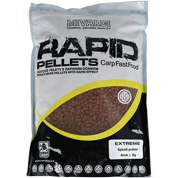 Obrázok Mivardi Rapid pellets Extreme - Spiced protein (1kg | 4mm)