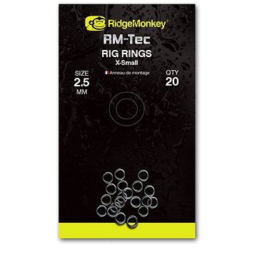 Obrázok RidgeMonkey RM-Tec Rig Rings X-Small 2,5 mm 20 ks (5060432143381)