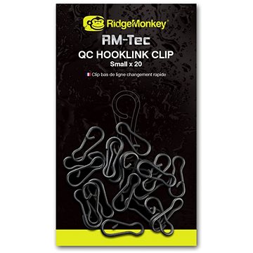 Obrázok RidgeMonkey RM-Tec Quick Change Hooklink Clip Small 20ks (5060432143589)